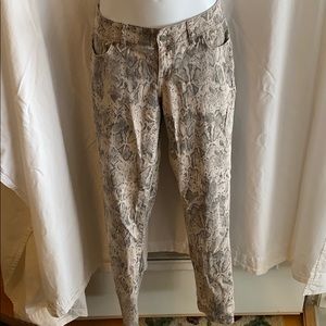 The Limited Snake print ankle jeans